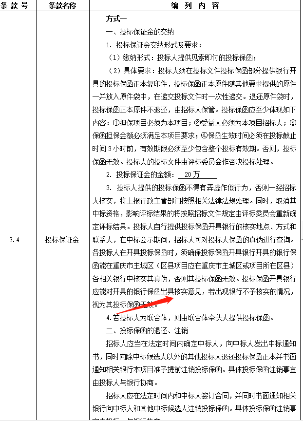 2020年投标保函实例分析十三/重庆市投标保函/建行官网查询