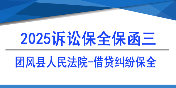 诉讼保全,财产保全,团风县人民法院