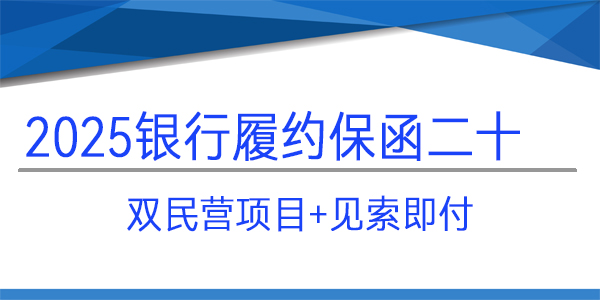 双民营项目,履约保函,银行保函