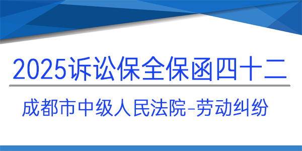 成都市中级人民法院,诉讼保全,财产保全