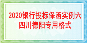 四川德阳投标保函,投标保函